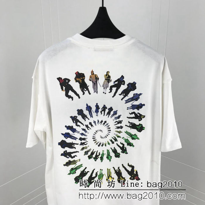 LV路易威登 Virgil新款 刺繡logoTee 男款短袖 男女同款 ydi1610